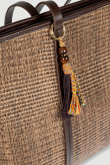 Efektowna pleciona torba typu shopper