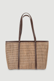 Efektowna pleciona torba typu shopper