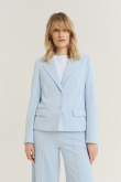 Klasyczny żakiet w kolorze baby blue