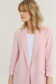 Klasyczna jasnoróżowa marynarka
