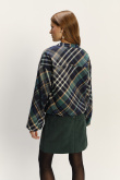 Kraciasta kurtka z domieszką wiskozy