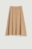 Rozkloszowana spódnica w kolorze beżowym 