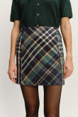 Efektowna wiskozowa spódnica w kratę