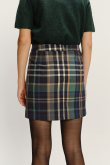 Efektowna wiskozowa spódnica w kratę
