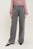Ciemnoszare spodnie jeansowe wide leg