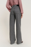Ciemnoszare spodnie jeansowe wide leg