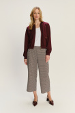 Spodnie typu culotte z printem 