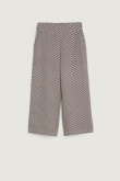 Spodnie typu culotte z printem 