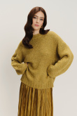 Efektowny zielony sweter oversize 