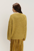 Efektowny zielony sweter oversize 