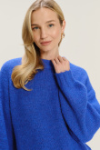 Ciepły niebieski sweter oversize 