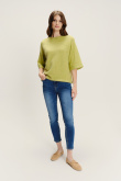 Luźny sweter w kolorze yellow green