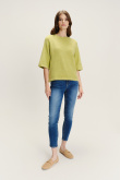 Luźny sweter w kolorze yellow green