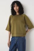 Oliwkowa bluza oversize