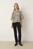 Bluza oversize z nadrukiem w kwiaty