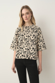 Bluza oversize z nadrukiem w kwiaty