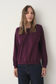Casualowa bluza w śliiwkowym kolorze
