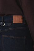 Ciemnogranatowe jeansy wide leg