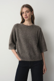 Ziemisty sweter oversize