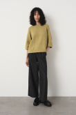 Oliwkowy sweter oversize