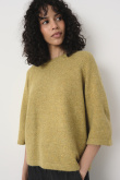 Oliwkowy sweter oversize