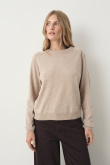 Uniwersalny jasnobeżowy sweter