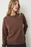 Uniwersalny brązowy sweter