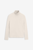 Dzianinowy longsleeve w kremowym kolorze