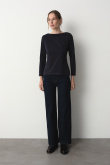 Casualowy longsleeve w granatowym kolorze 