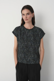 Luźny top z nadrukiem paisley