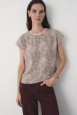 Top z nadrukiem typu paisley