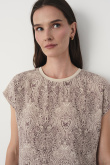 Top z nadrukiem typu paisley