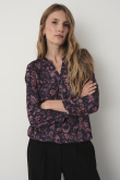 Casualowy top z nadrukiem paisley