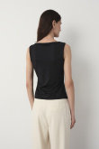 Elastyczny czarny top basic 
