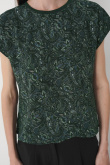 Luźny top z nadrukiem paisley