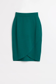 Zielona klasyczna spódnica 