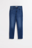 Granatowe jeansy typu skinny