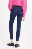 Granatowe skinny jeans