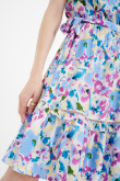 Wiskozowa sukienka  w kolorowe kwiaty