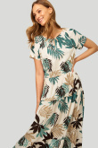 Wiskozowa sukienka z nadrukiem