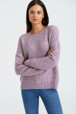 Wrzosowy sweter