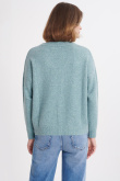 Komfortowy, luźny sweter z dodatkiem wełny
