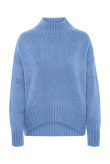 Jasnoniebieski sweter z półgolfem