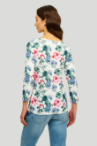 Miękki sweter z kwiatowym printem