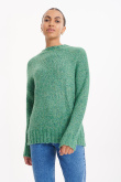 Zielony sweter z półgolfem