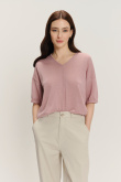 Sweter oversize w kolorze brudnego różu