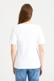 Klasyczna, bawełniana koszulka w białym kolorze