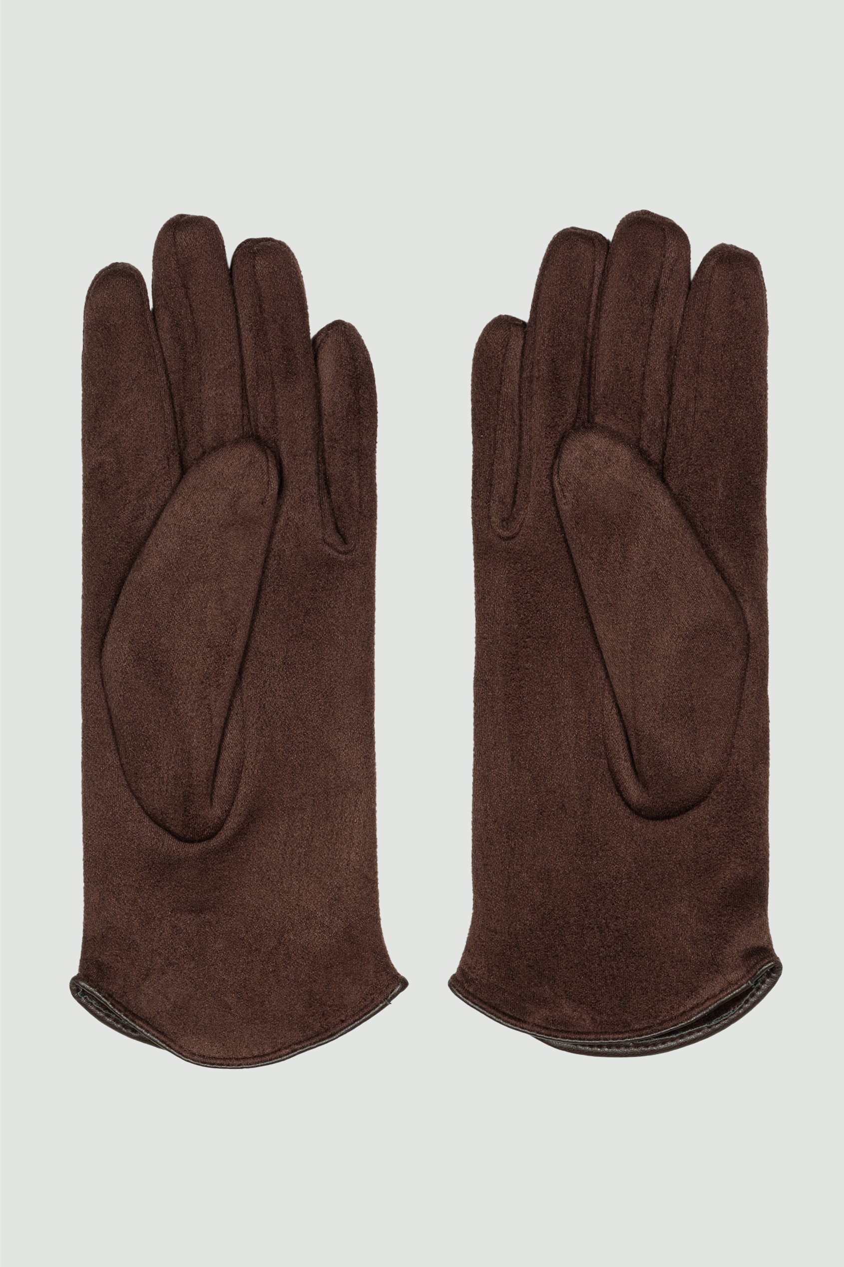 Rękawiczki w kolorze ciemnego brązu