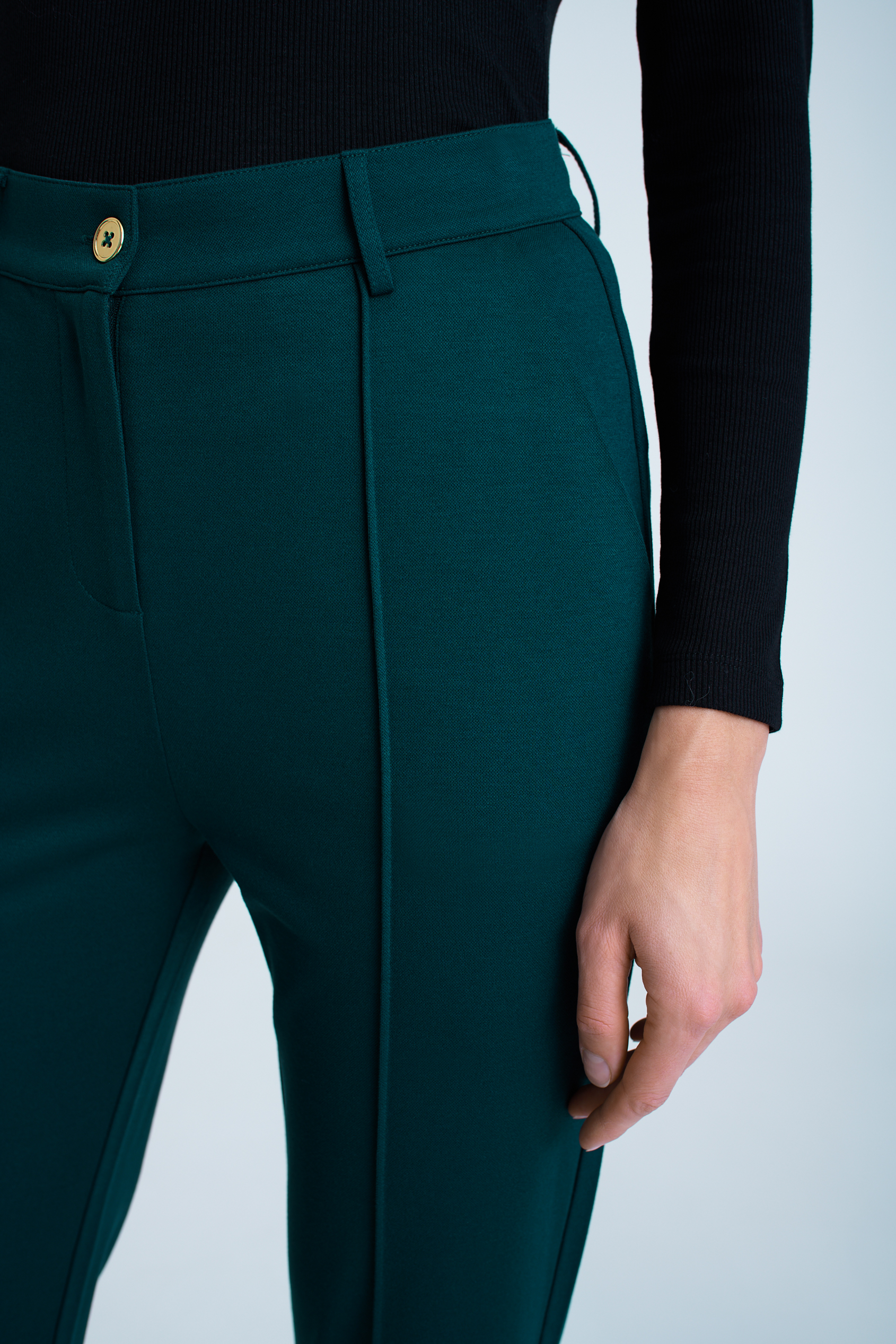 Zielone eleganckie spodnie
