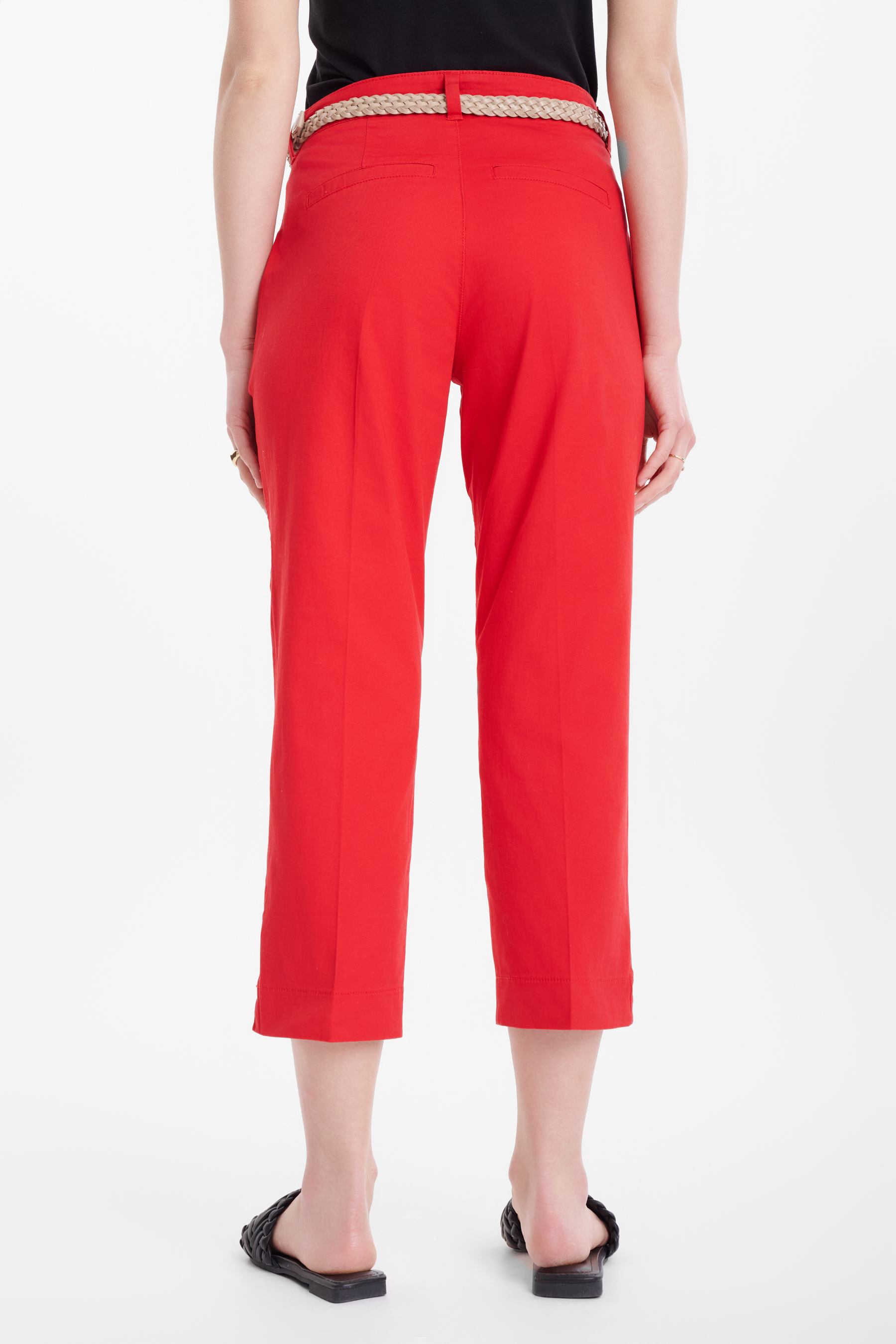 Bawełniane spodnie w czerwonym kolorze
